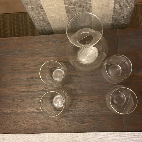 Red wine set - aeration glasses + carafe - Picture 4 of 4